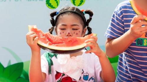 吃瓜大赛孩子,吃瓜大赛萌娃们的欢乐盛宴